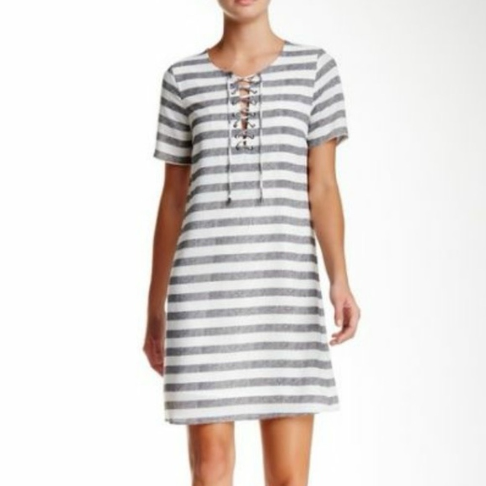Ace & Jig Lace up Shift dress